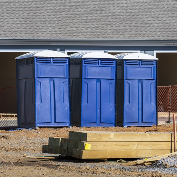 is there a specific order in which to place multiple porta potties in East Leroy Michigan